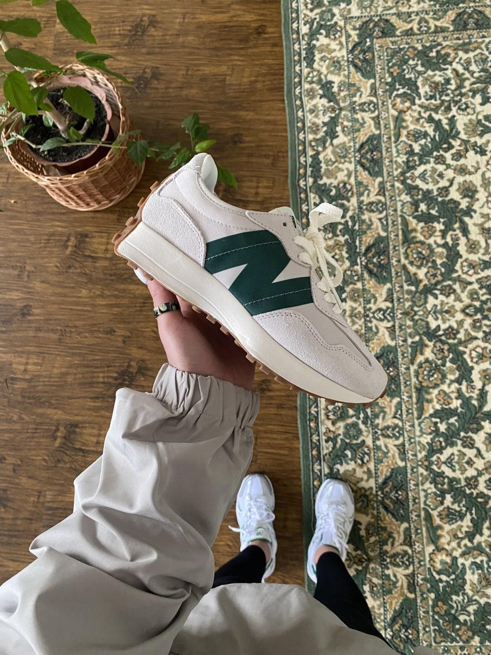 New Balance 327 Beige Green v2