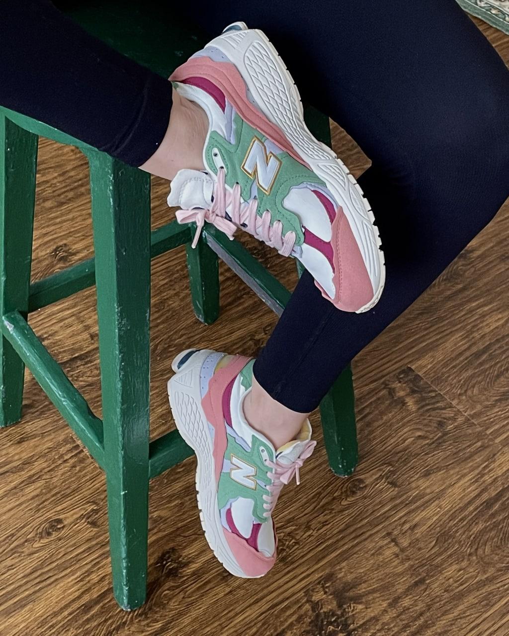 New Balance 2002R White Pink Green