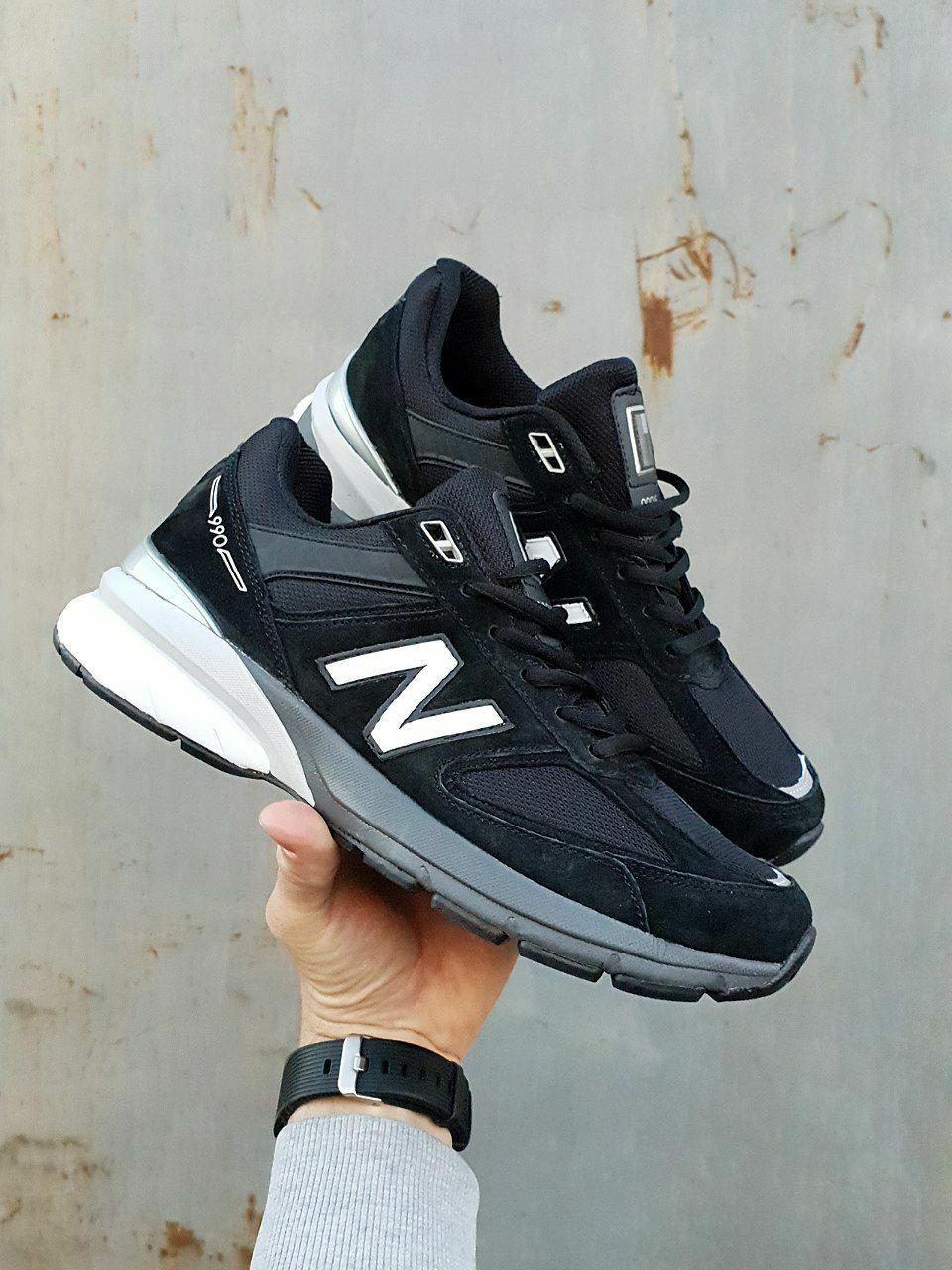 New Balance 990 V5 Black White Grey