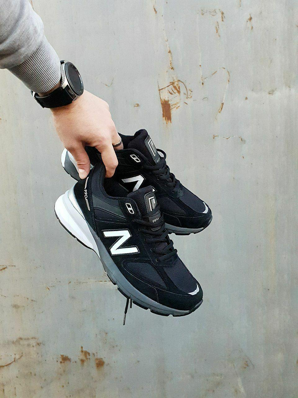 New Balance 990 V5 Black White Grey