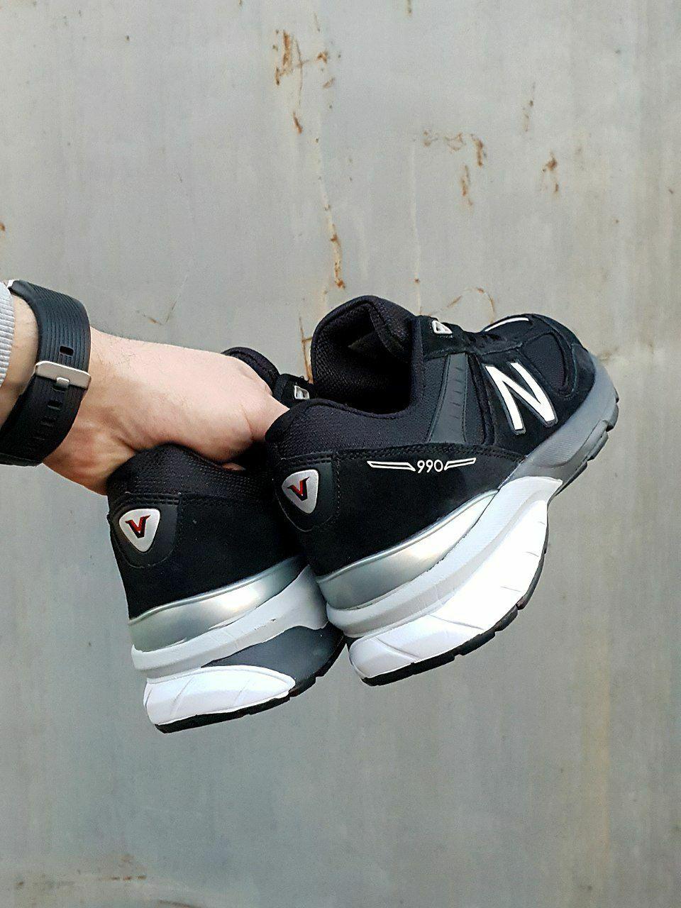 New Balance 990 V5 Black White Grey