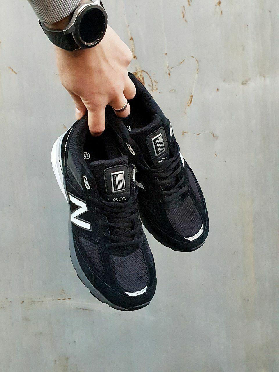 New Balance 990 V5 Black White Grey