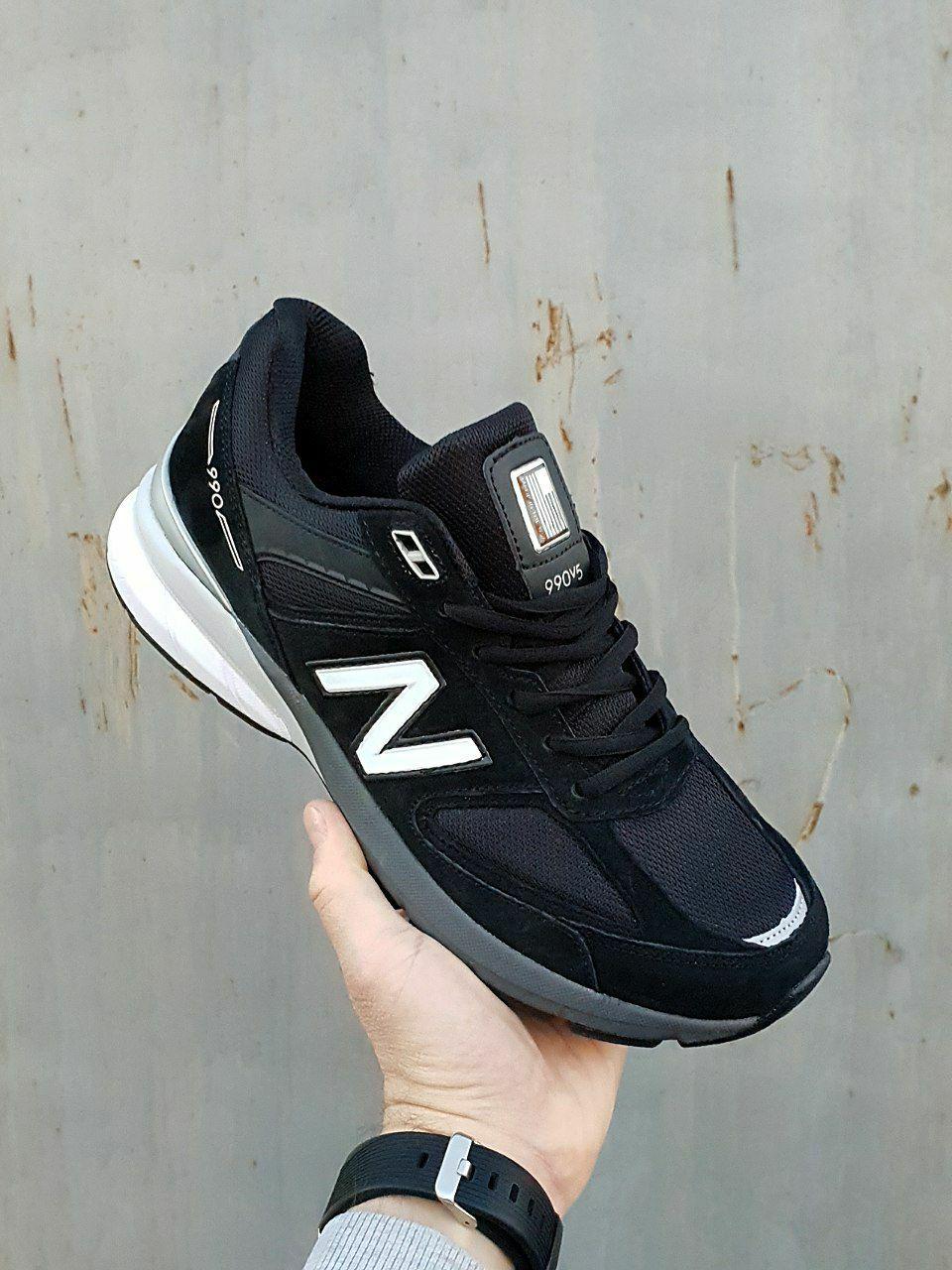 New Balance 990 V5 Black White Grey