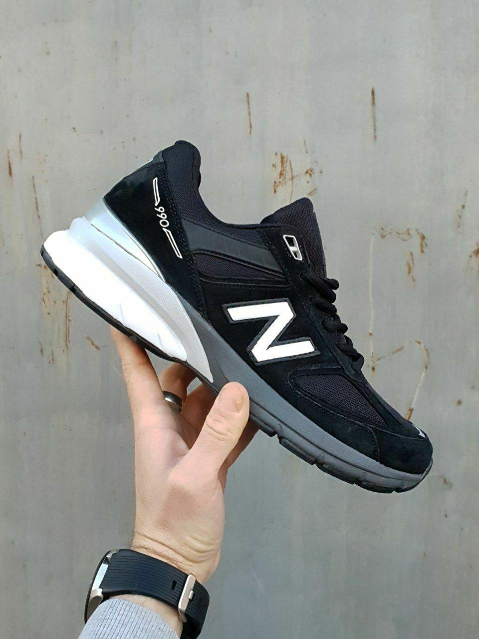 New Balance 990 V5 Black White Grey