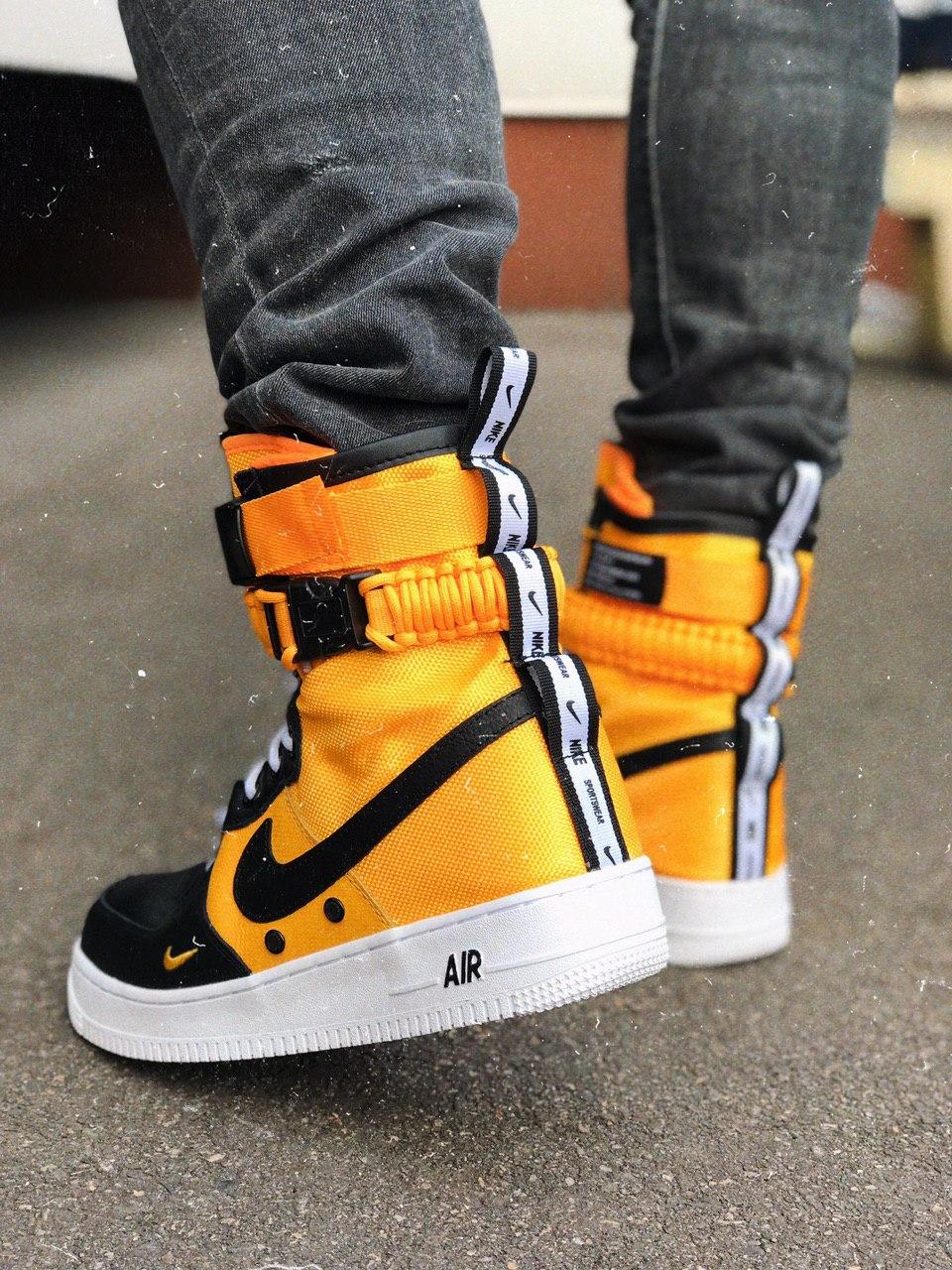 Nike Special Fled Air Force 1 Yellow White Black