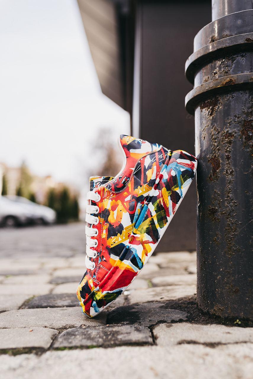 Alexander McQueen Low Custom Graffiti 2