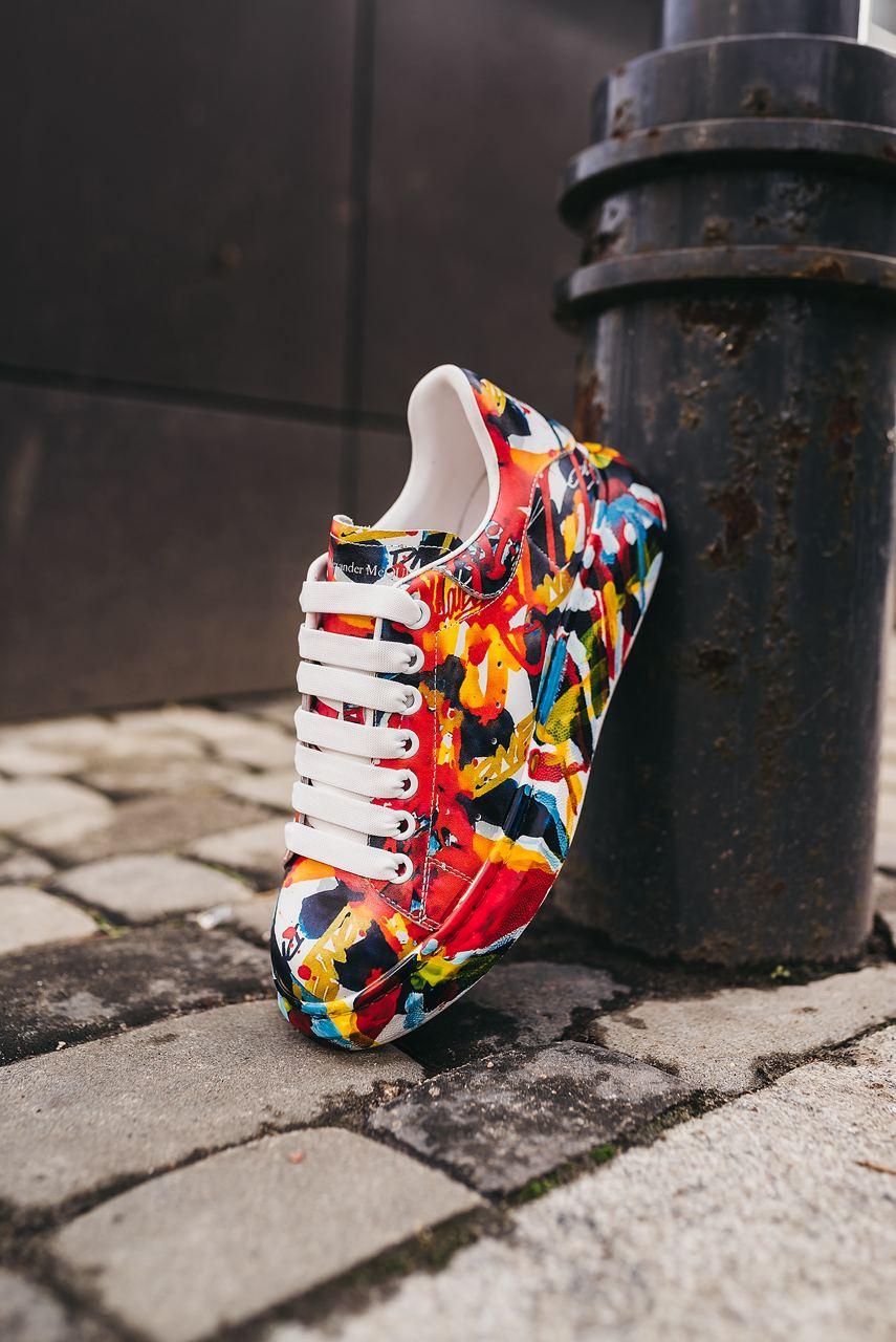 Alexander McQueen Low Custom Graffiti 2