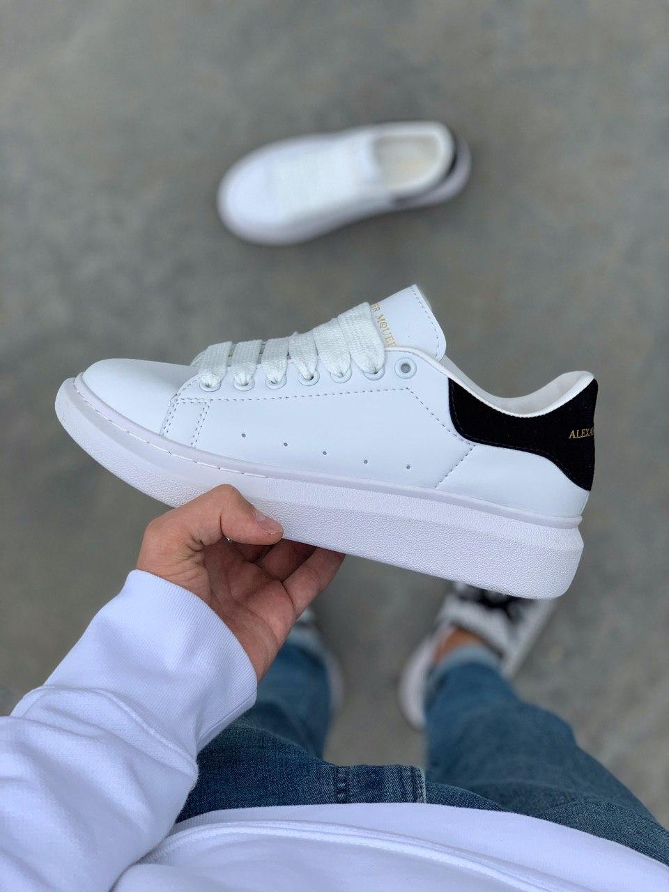 Alexander McQueen Low White Black 1