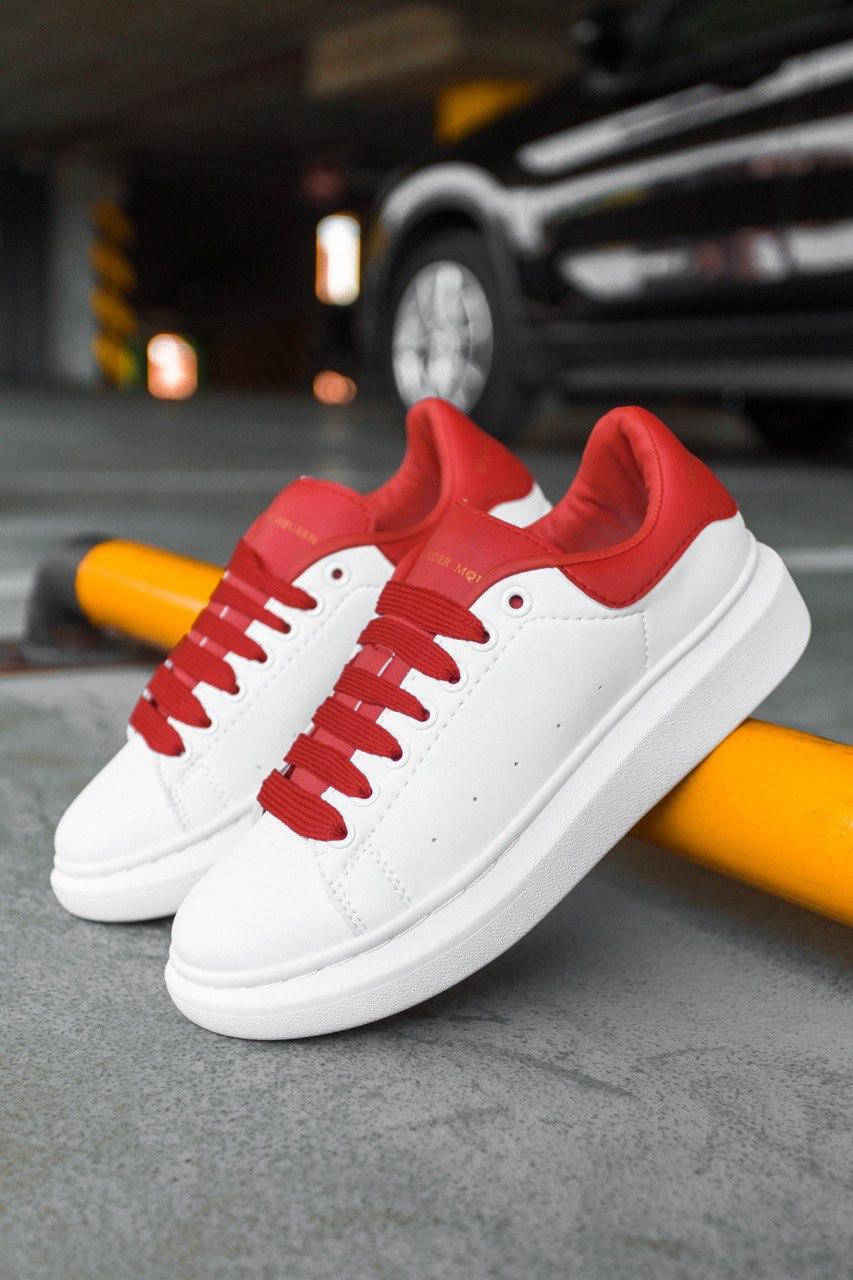Alexander McQueen Low White Red