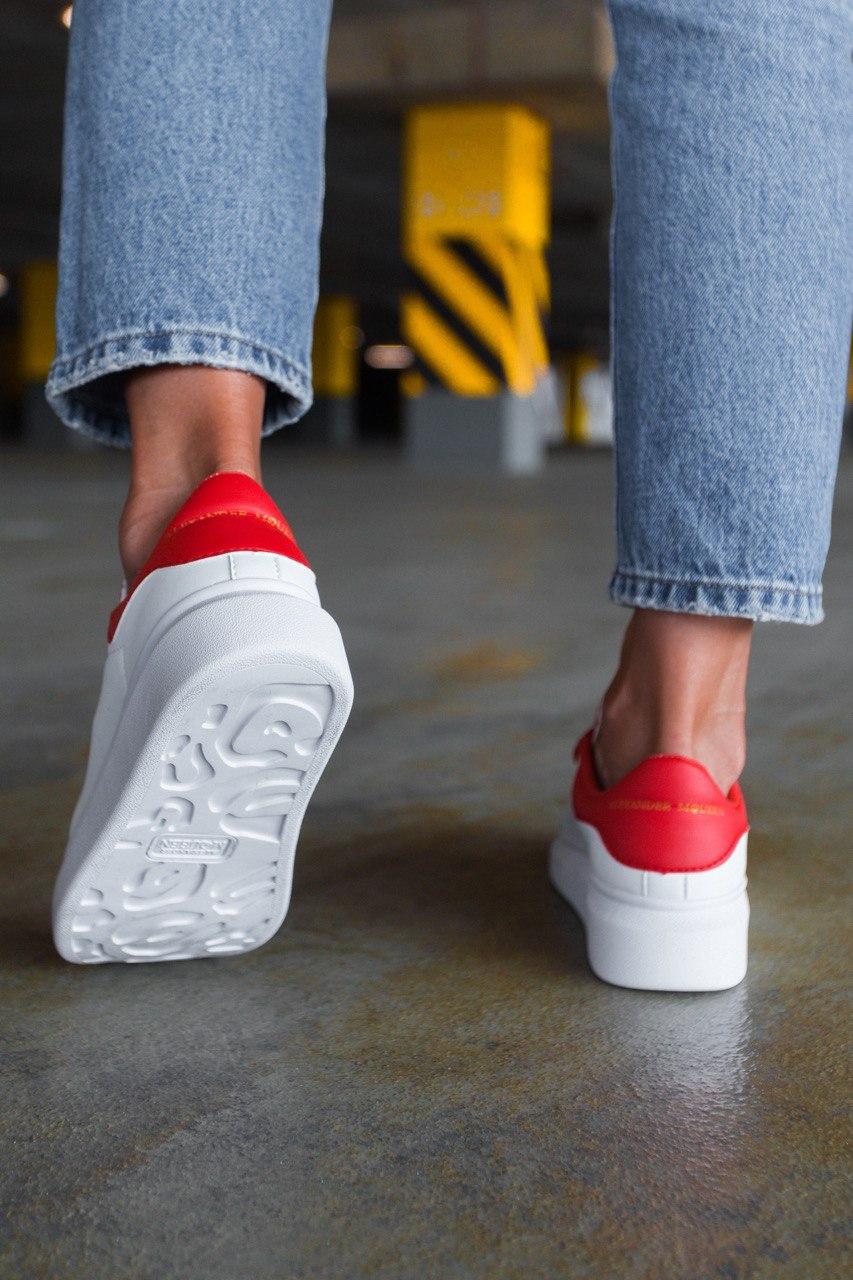 Alexander McQueen Low White Red