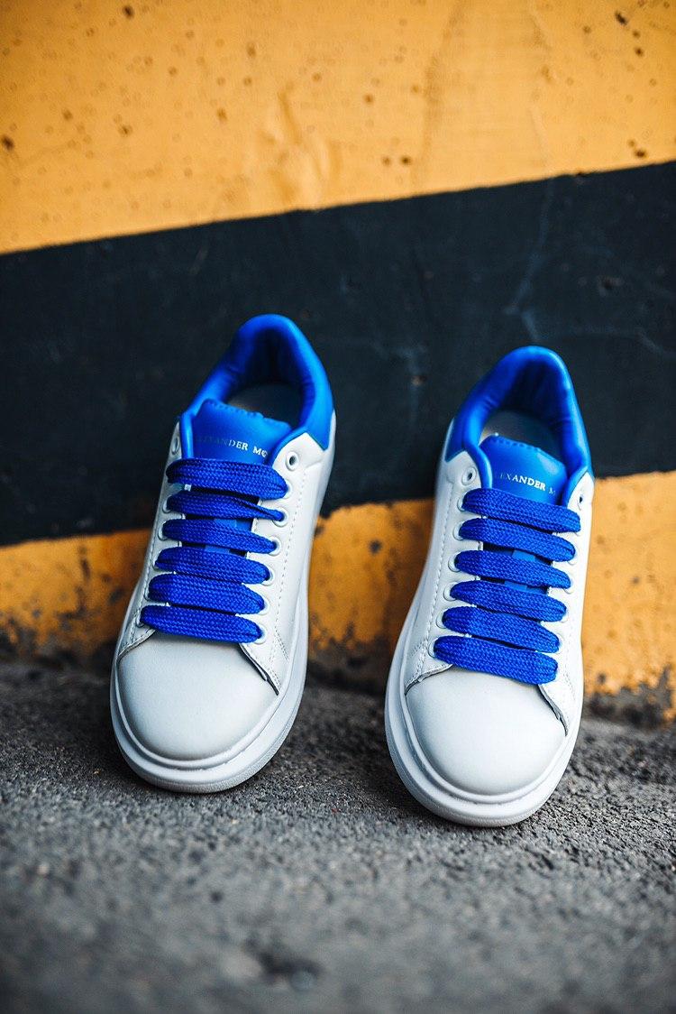 Alexander McQueen Low White Blue 1