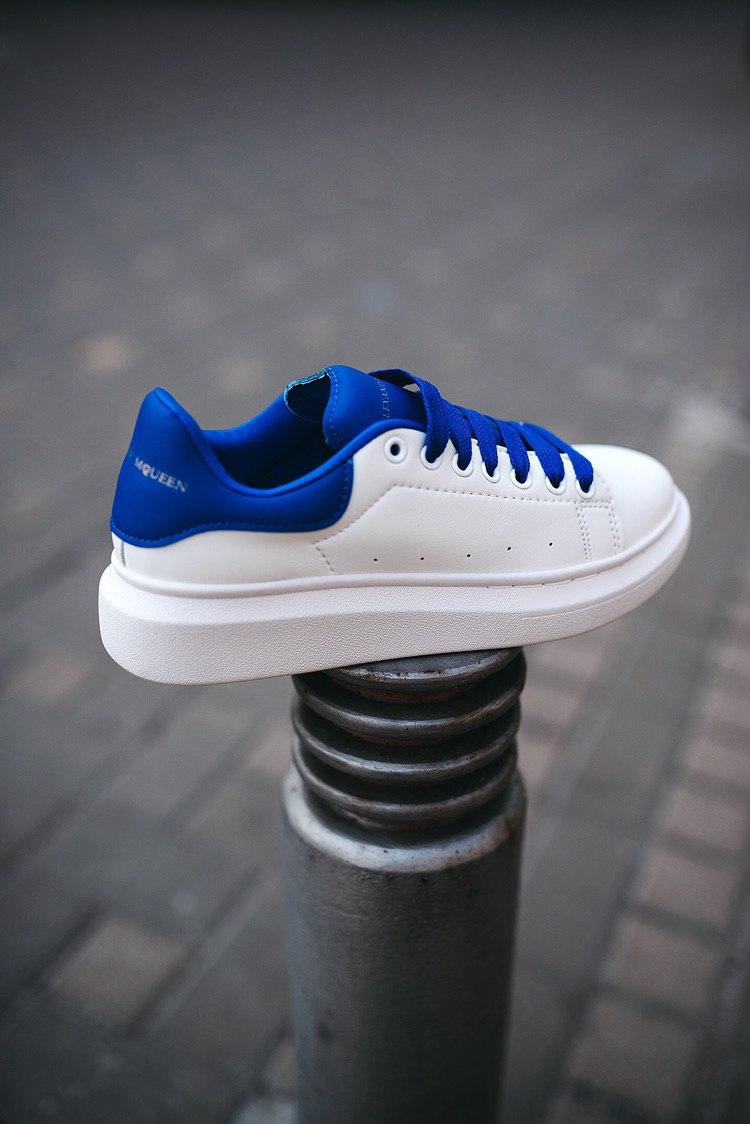 Alexander McQueen Low White Blue 1