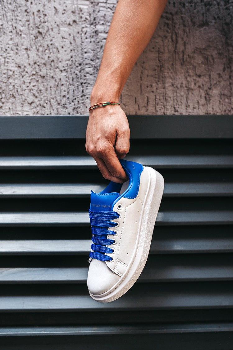Alexander McQueen Low White Blue 1