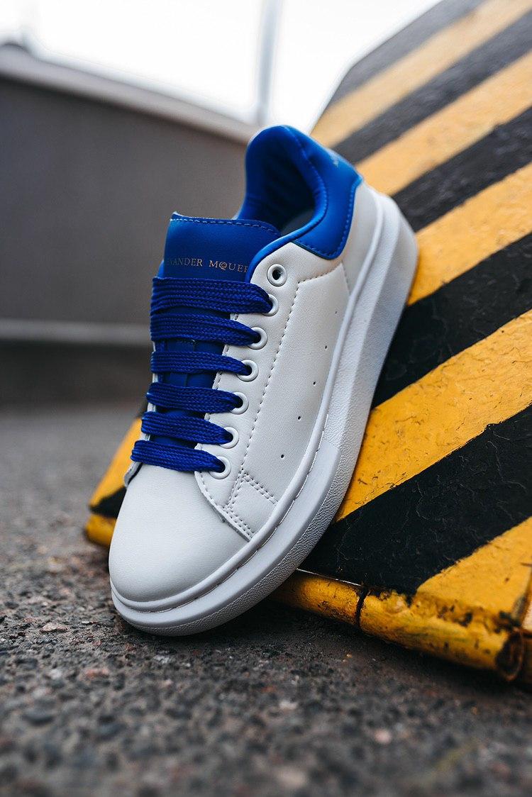 Alexander McQueen Low White Blue 1