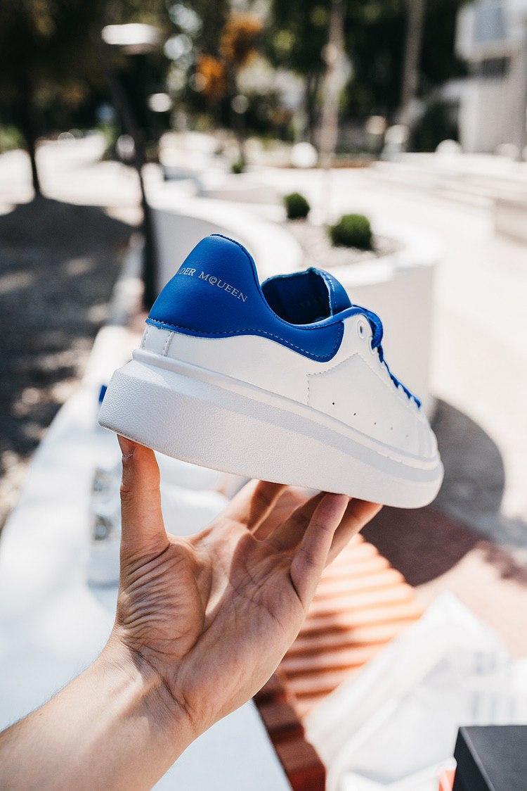Alexander McQueen Low White Blue 1