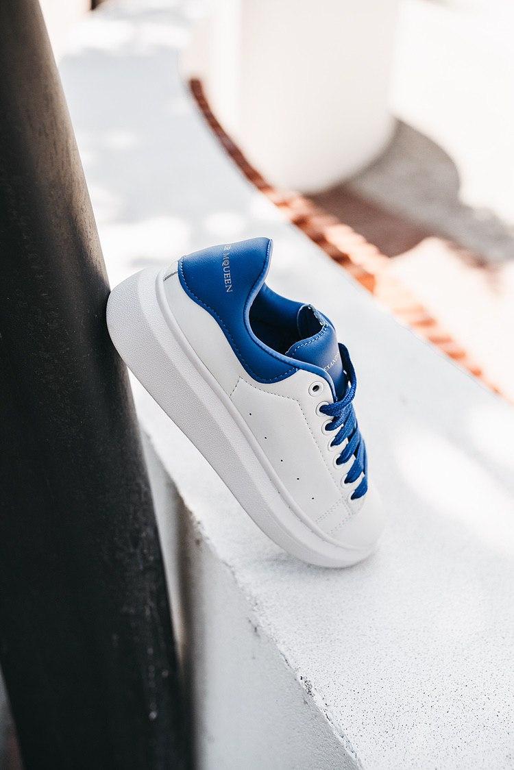 Alexander McQueen Low White Blue 1