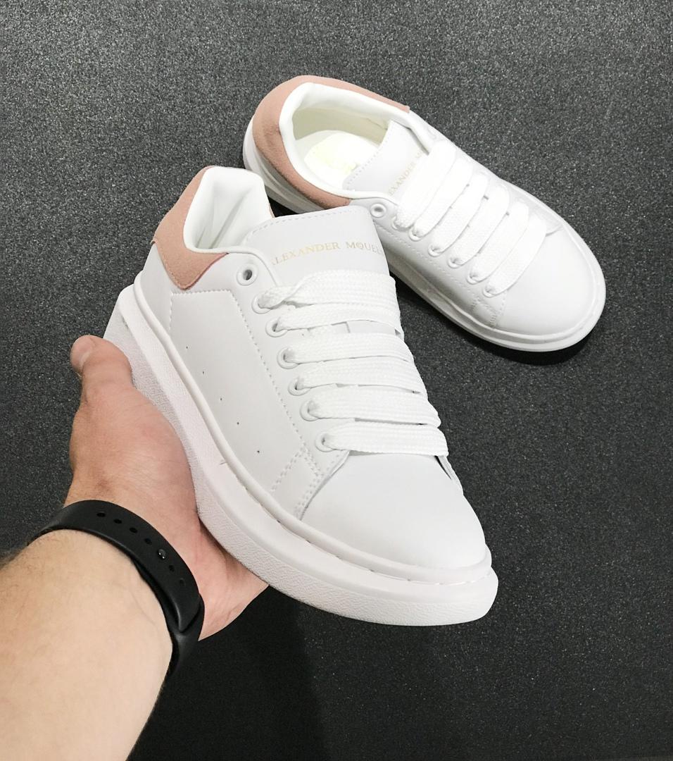 Alexander McQueen Low White Pink 2