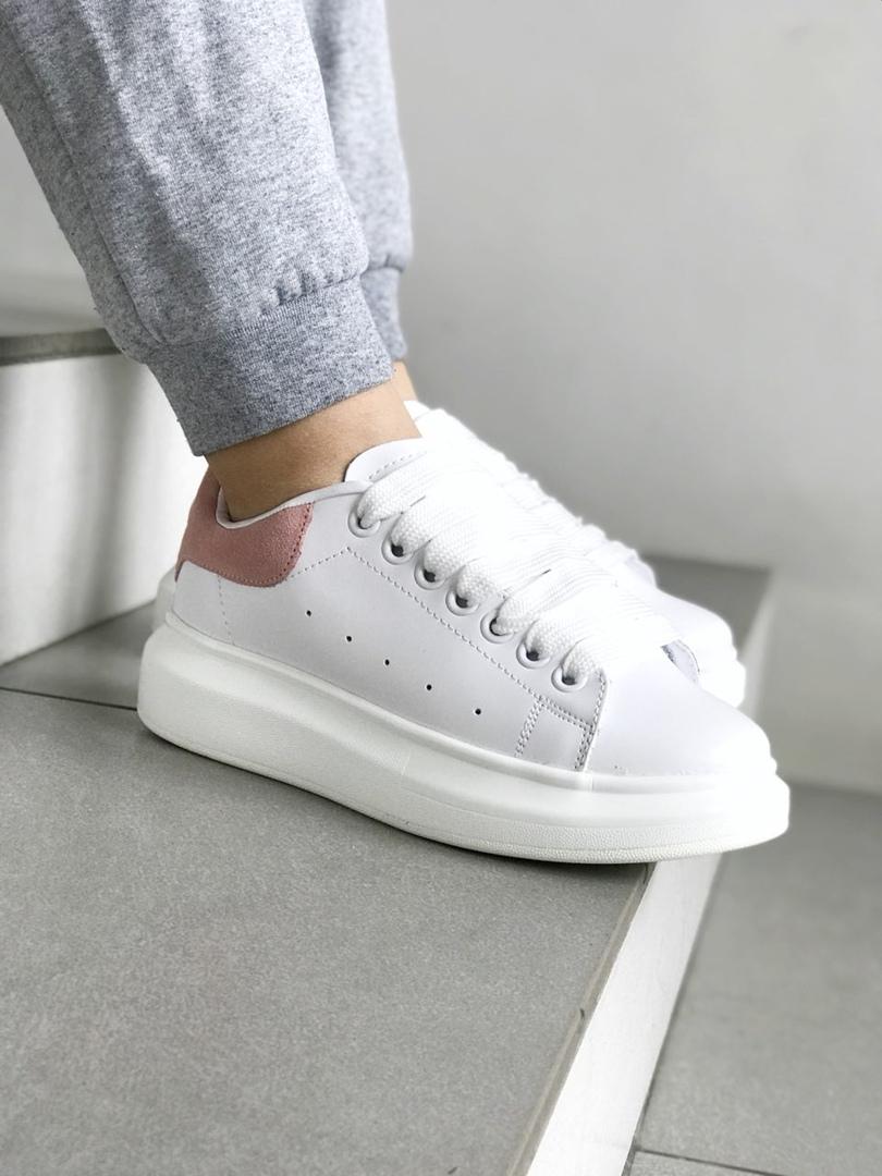 Alexander McQueen Low White Pink 2