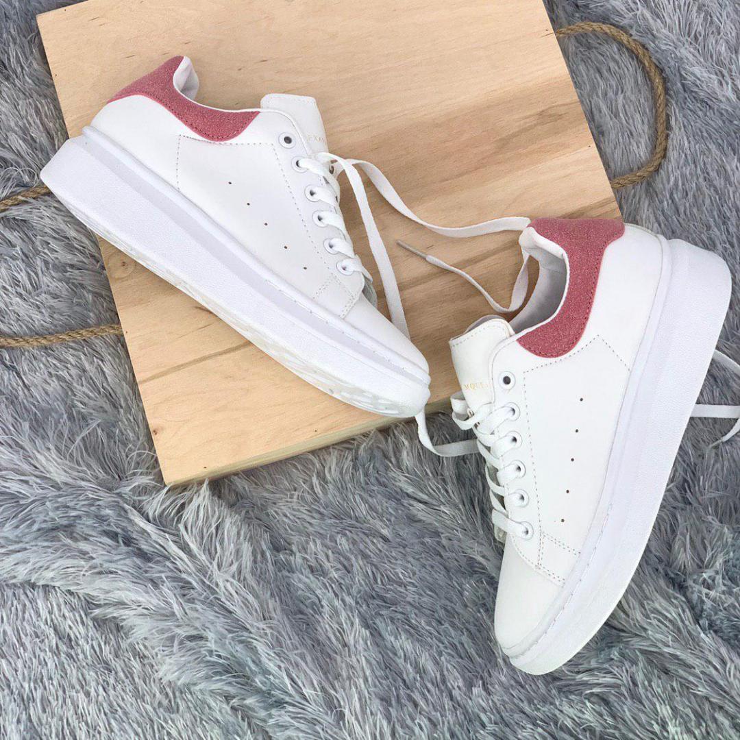 Alexander McQueen Low White Pink 2