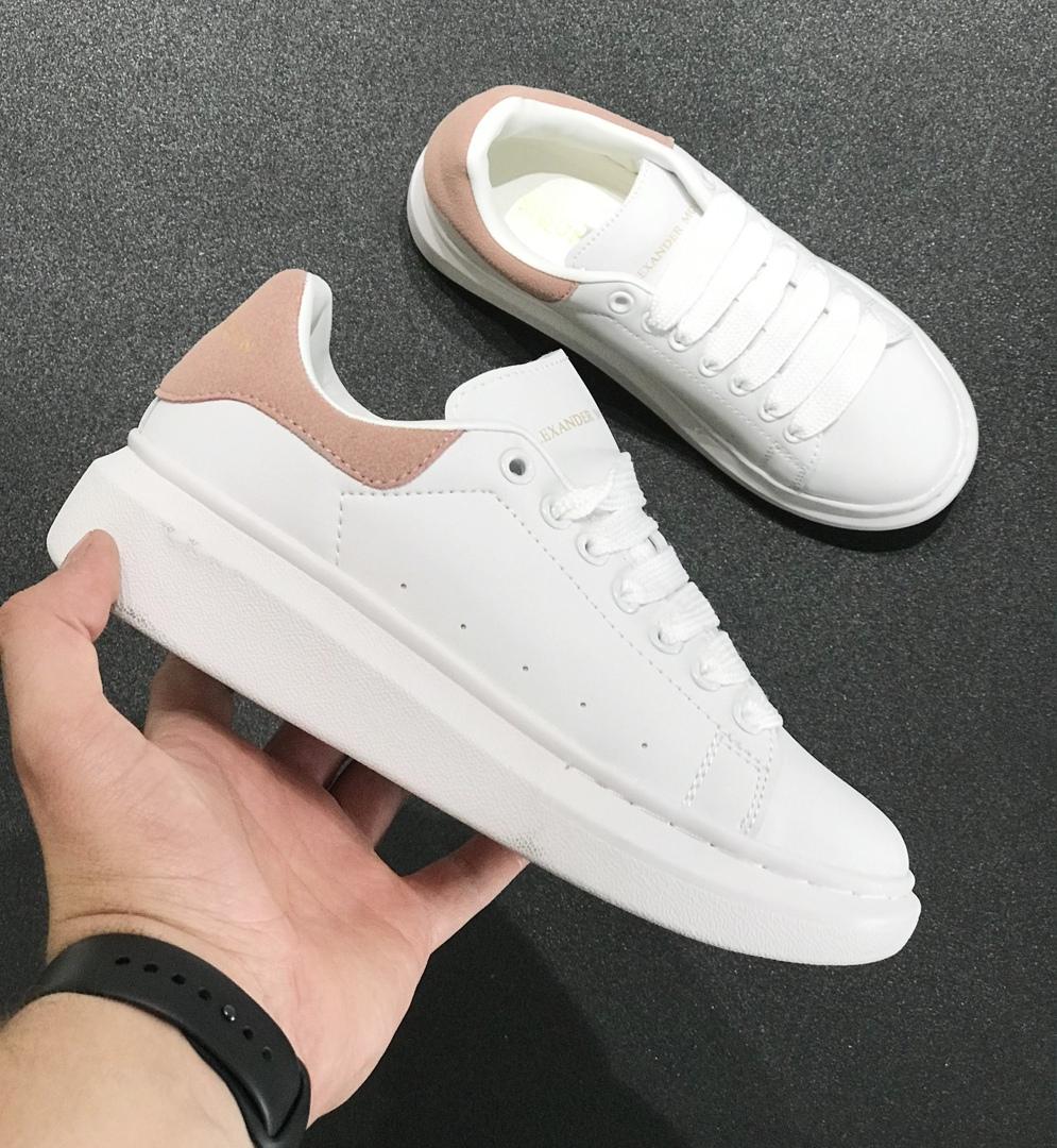 Alexander McQueen Low White Pink 2