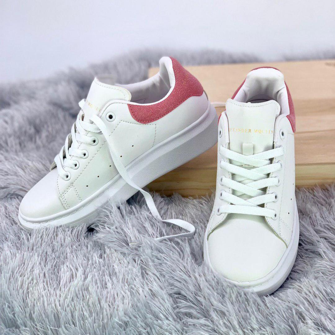 Alexander McQueen Low White Pink 2