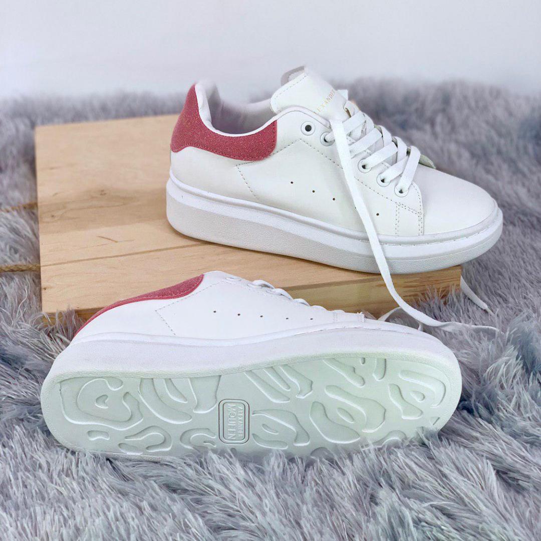 Alexander McQueen Low White Pink 2
