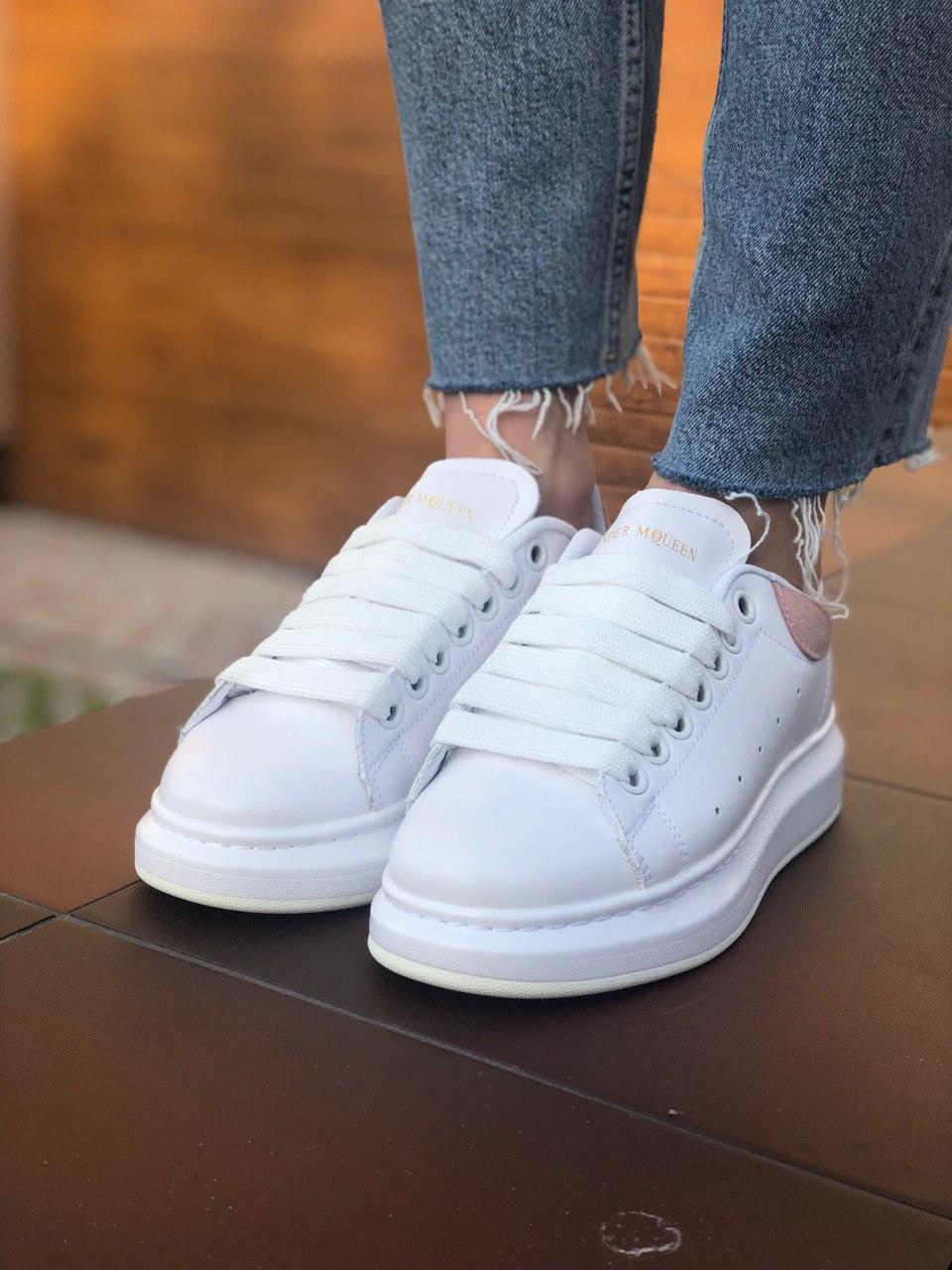 Alexander McQueen Low White Pink 2