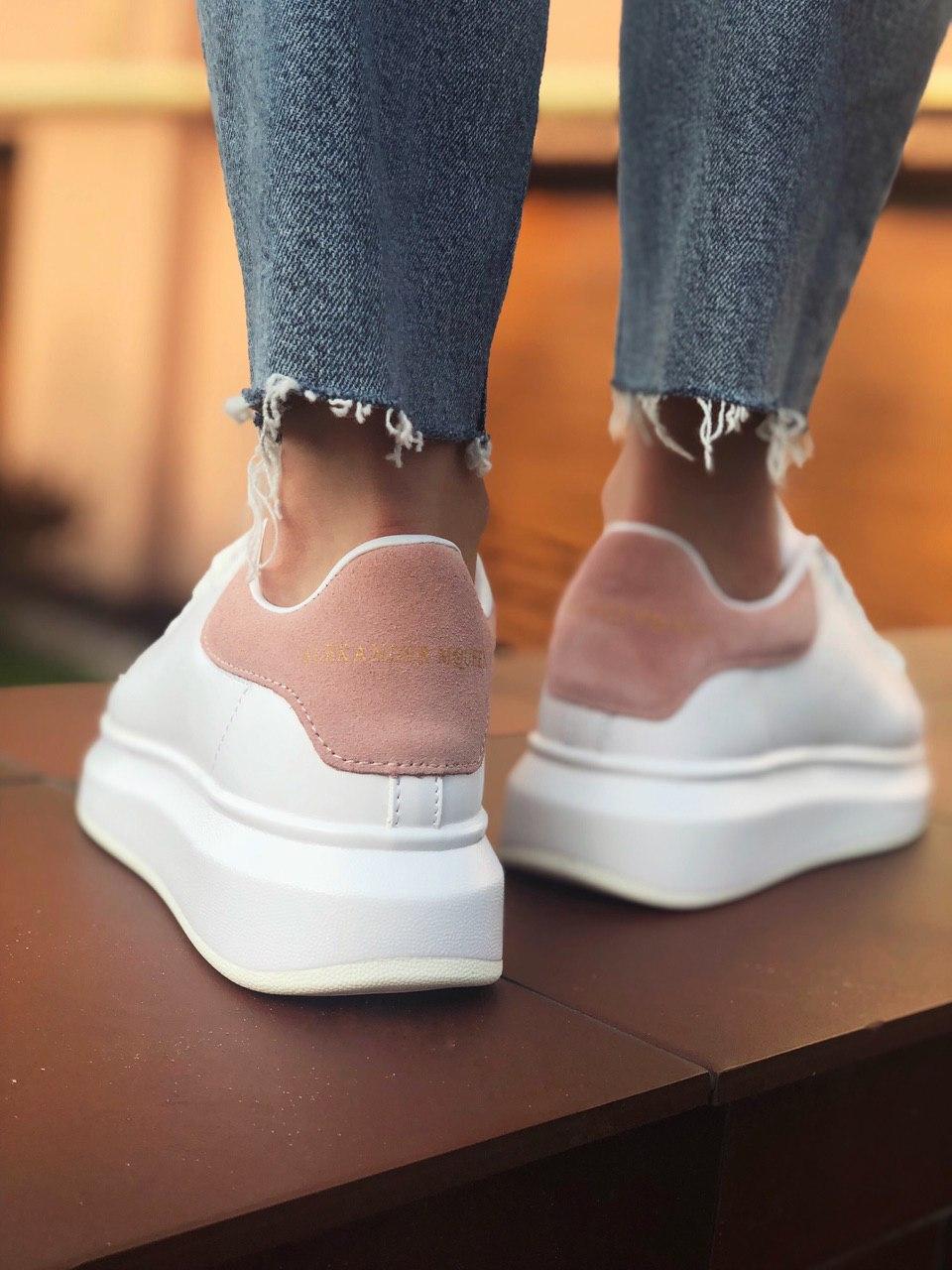 Alexander McQueen Low White Pink 2