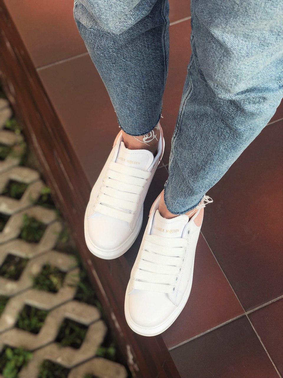 Alexander McQueen Low White Pink 2