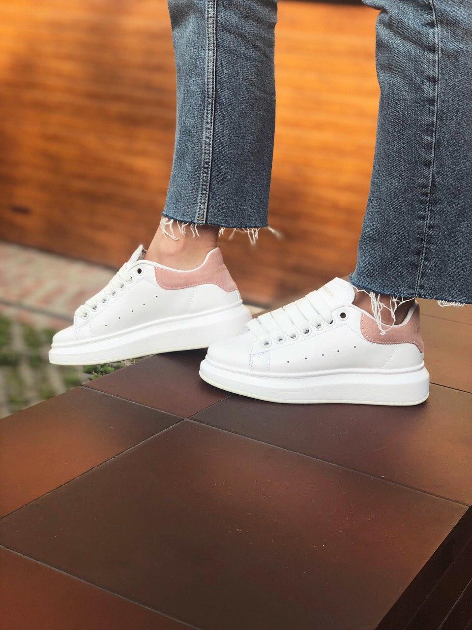 Alexander McQueen Low White Pink 2