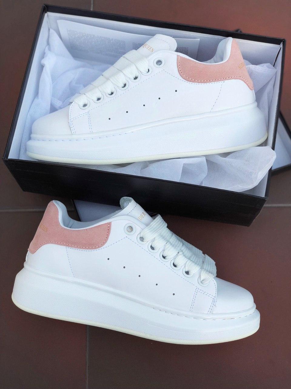 Alexander McQueen Low White Pink 2