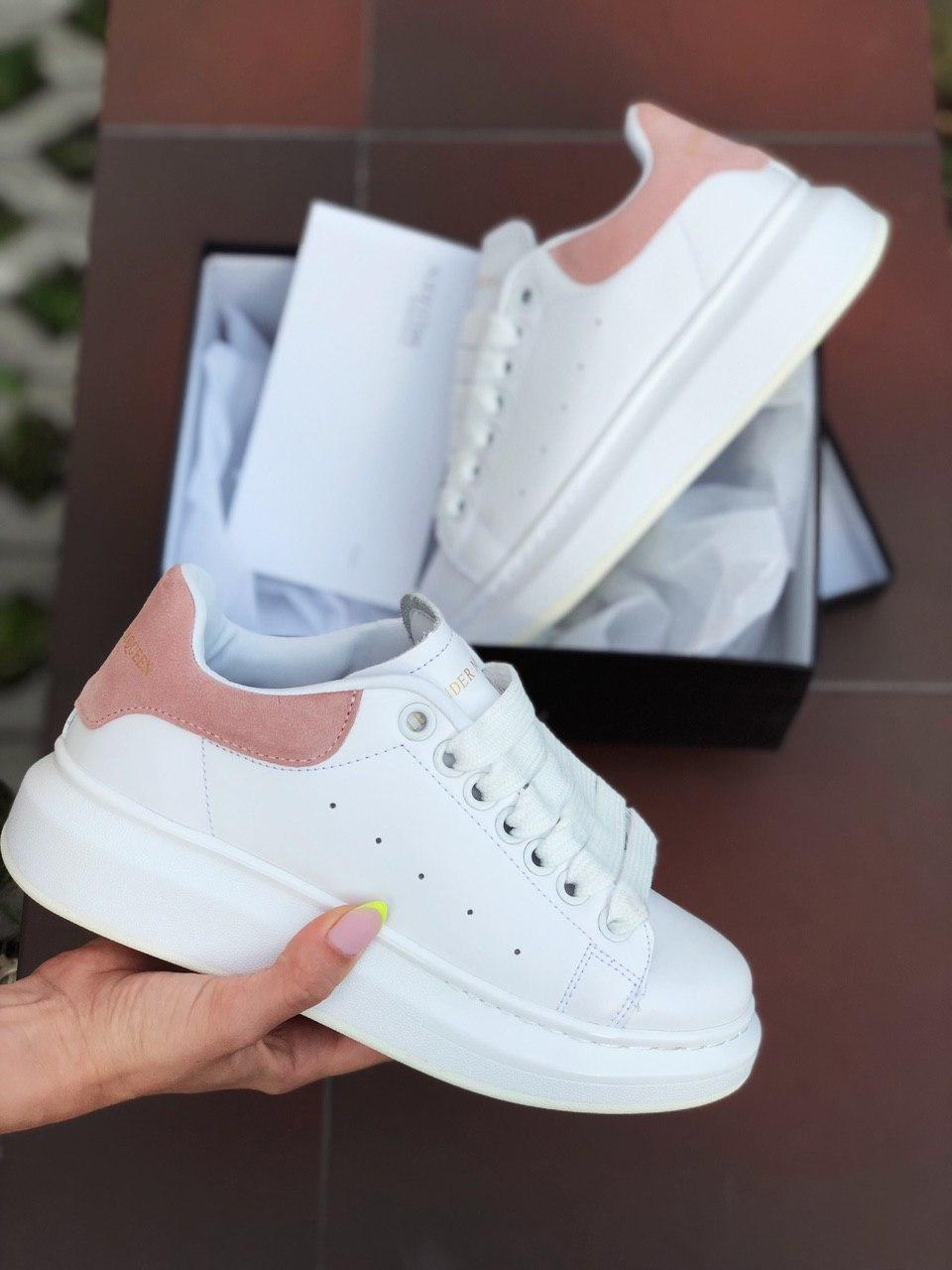 Alexander McQueen Low White Pink 2