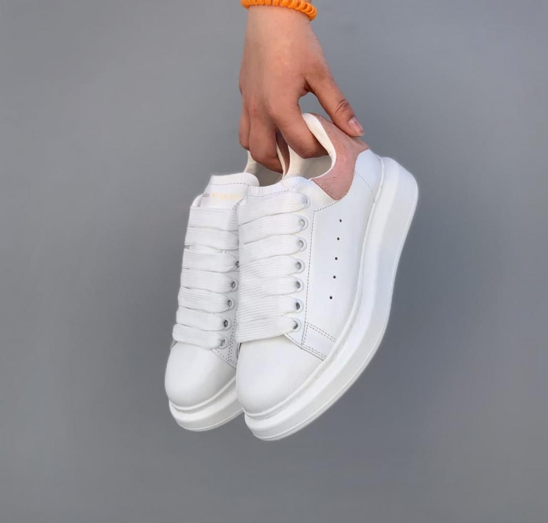 Alexander McQueen Low White Pink 2