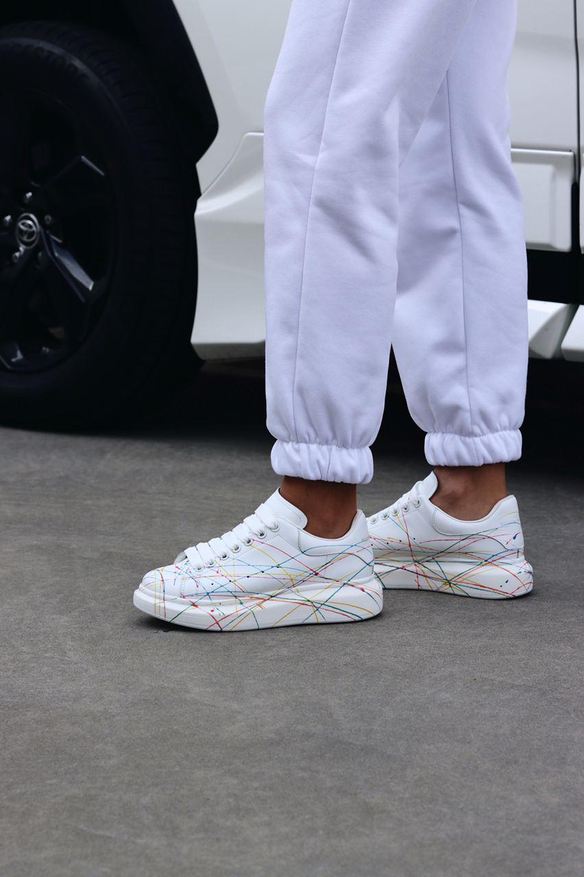 Alexander McQueen Low White Rainbow