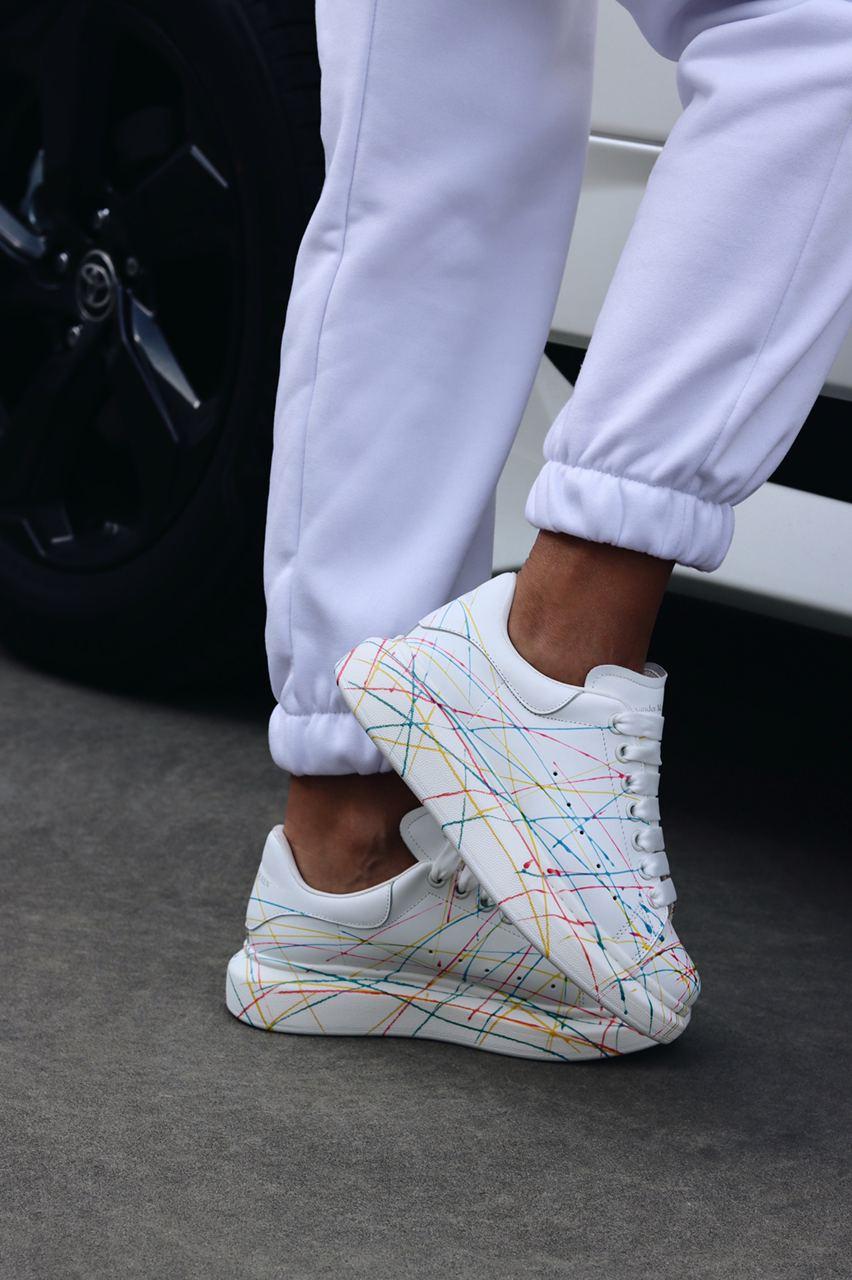 Alexander McQueen Low White Rainbow