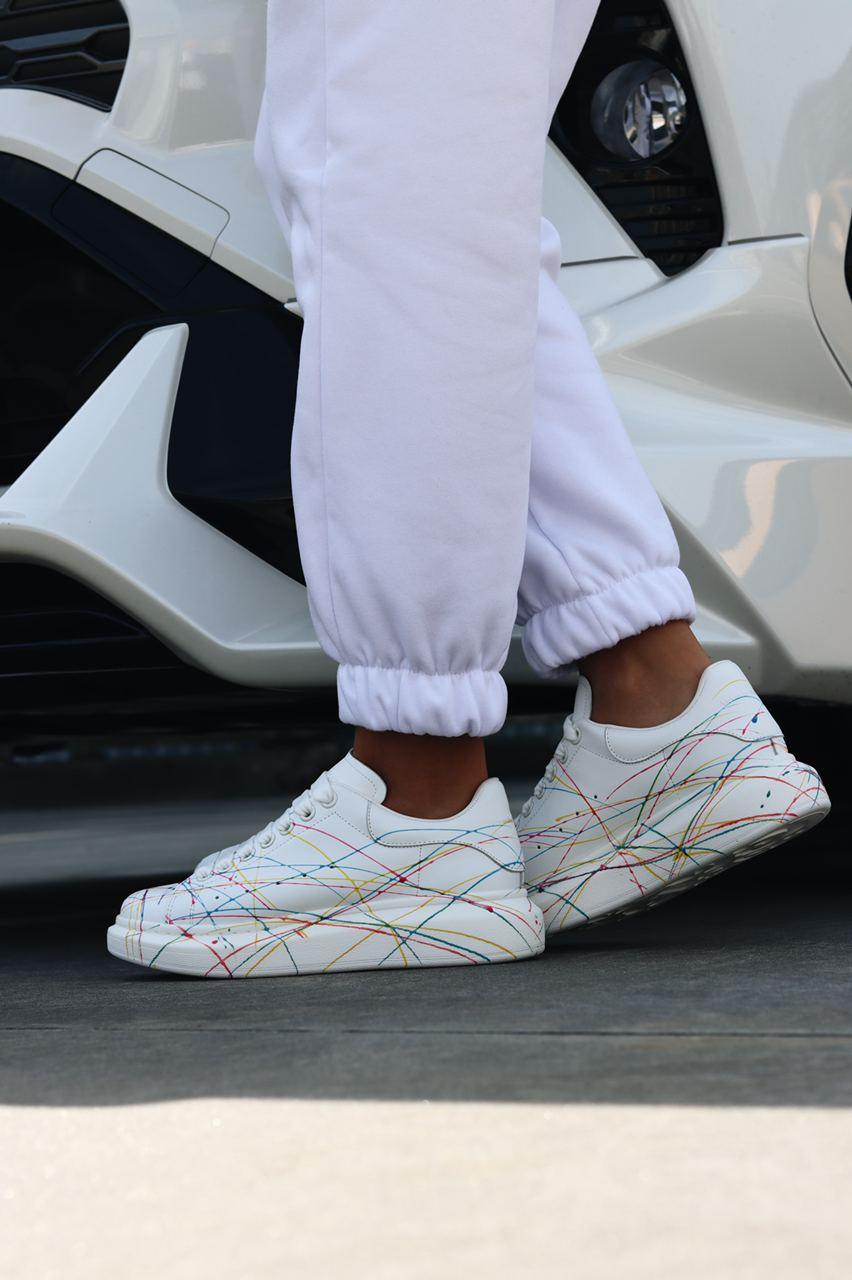 Alexander McQueen Low White Rainbow