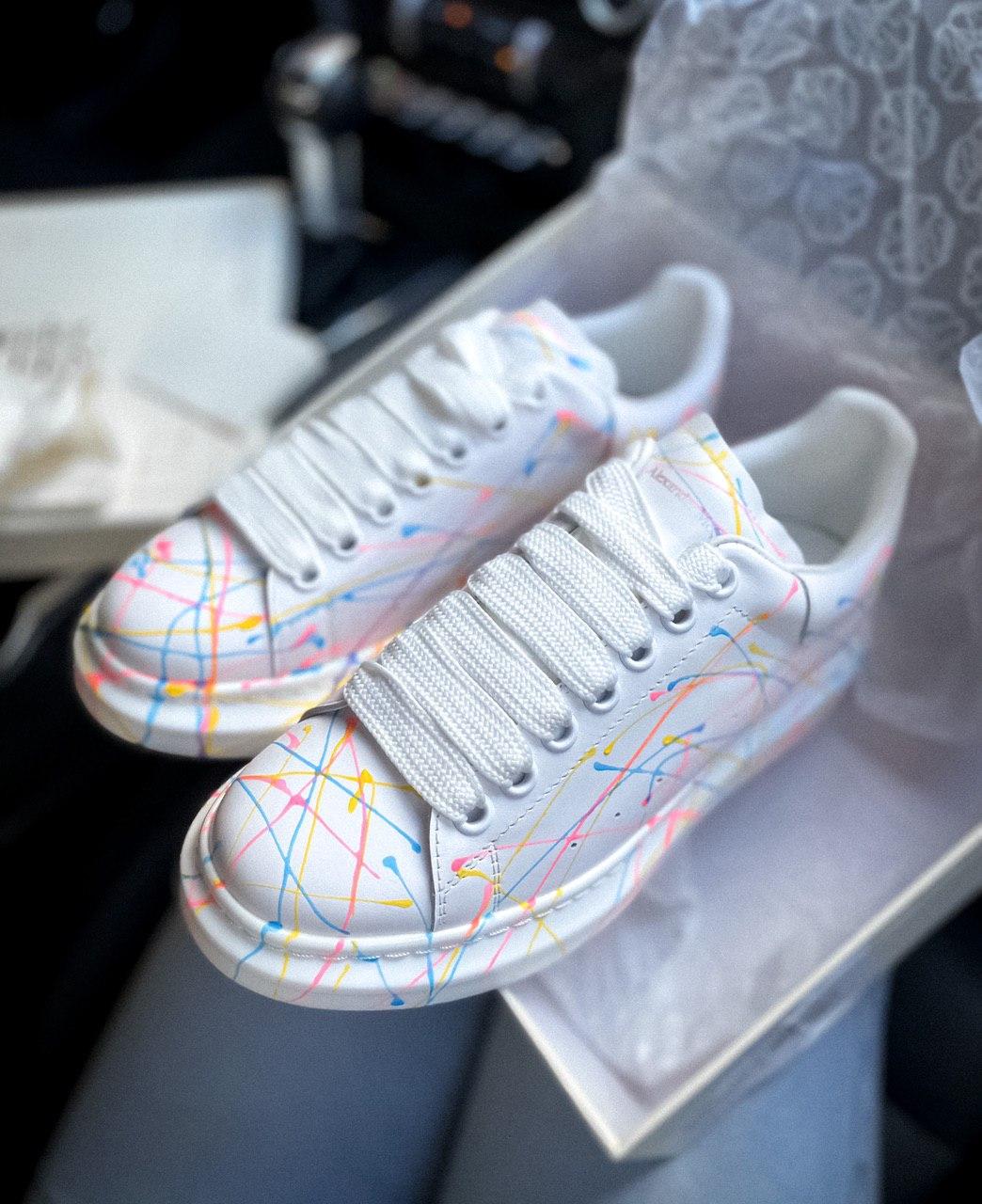 Alexander McQueen Low White Rainbow