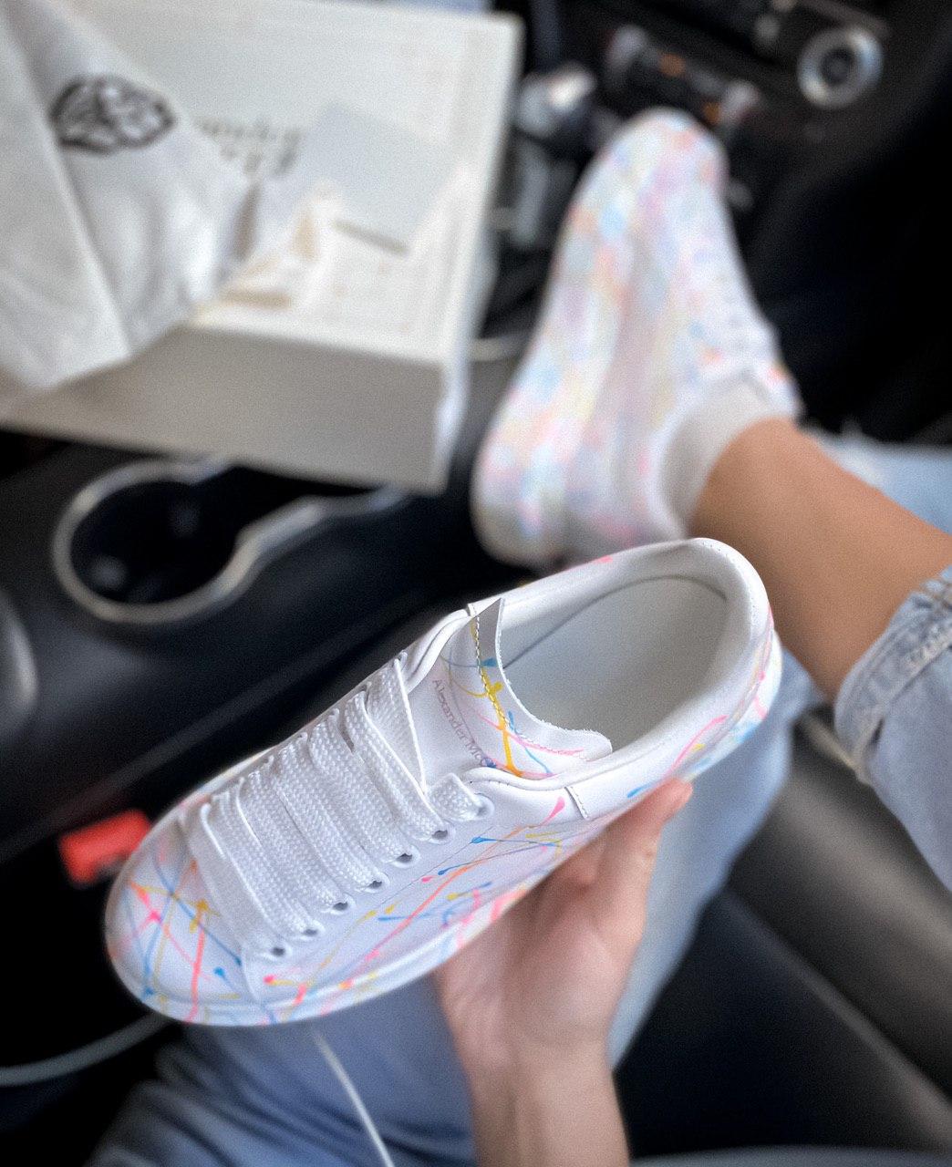 Alexander McQueen Low White Rainbow