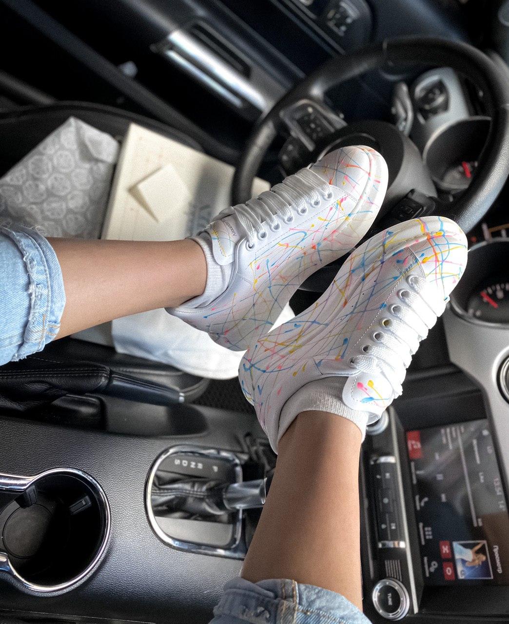 Alexander McQueen Low White Rainbow