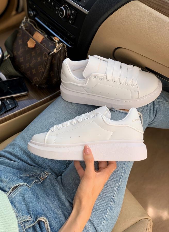 Alexander McQueen Low White Reflective 1