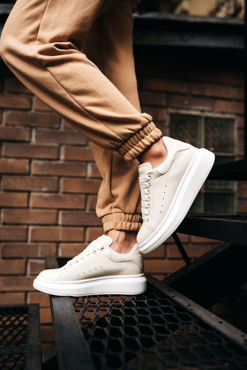Alexander McQueen Low White Cream