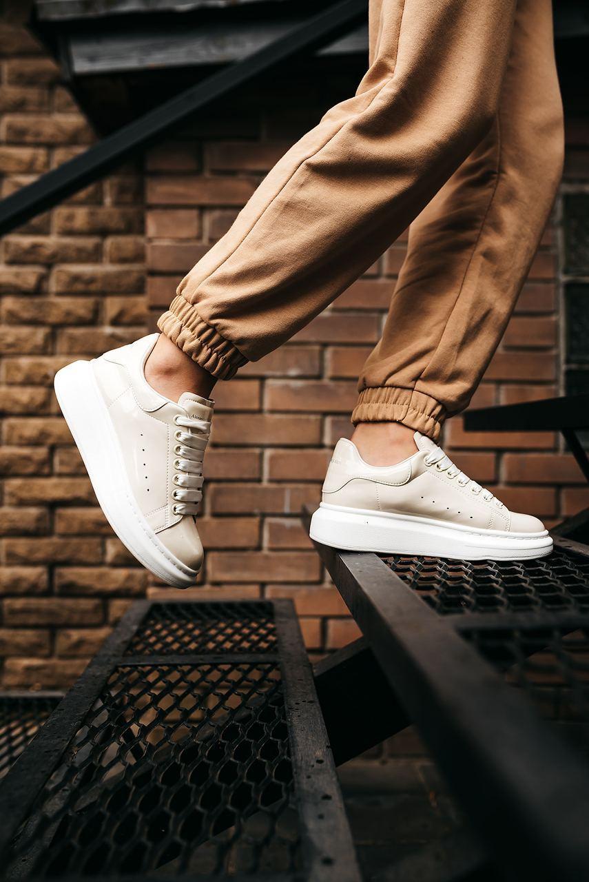 Alexander McQueen Low White Cream