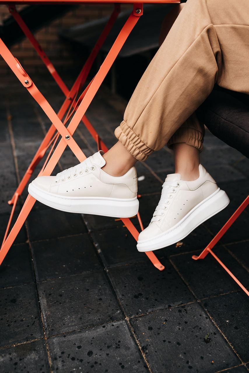 Alexander McQueen Low White Cream