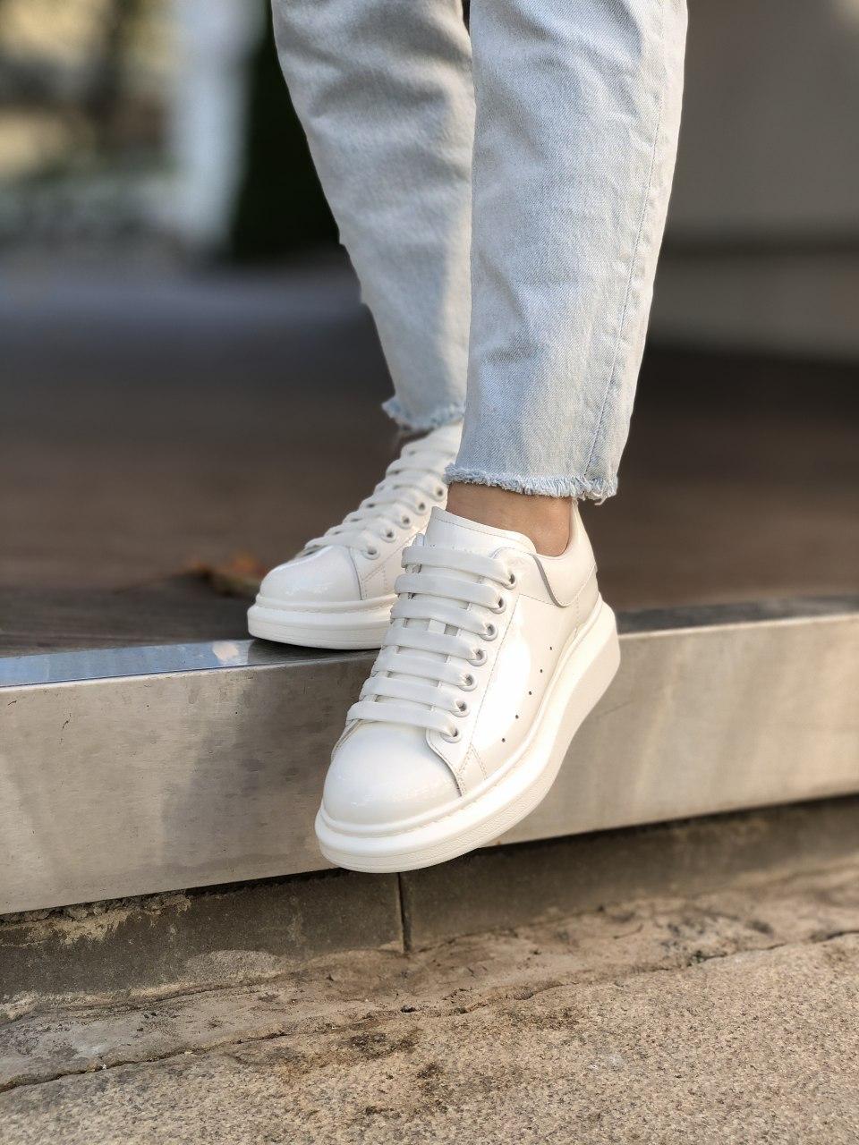 Alexander McQueen Low White Pearl