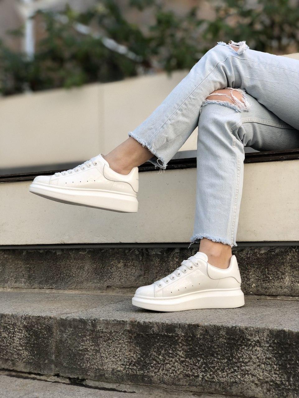 Alexander McQueen Low White Pearl