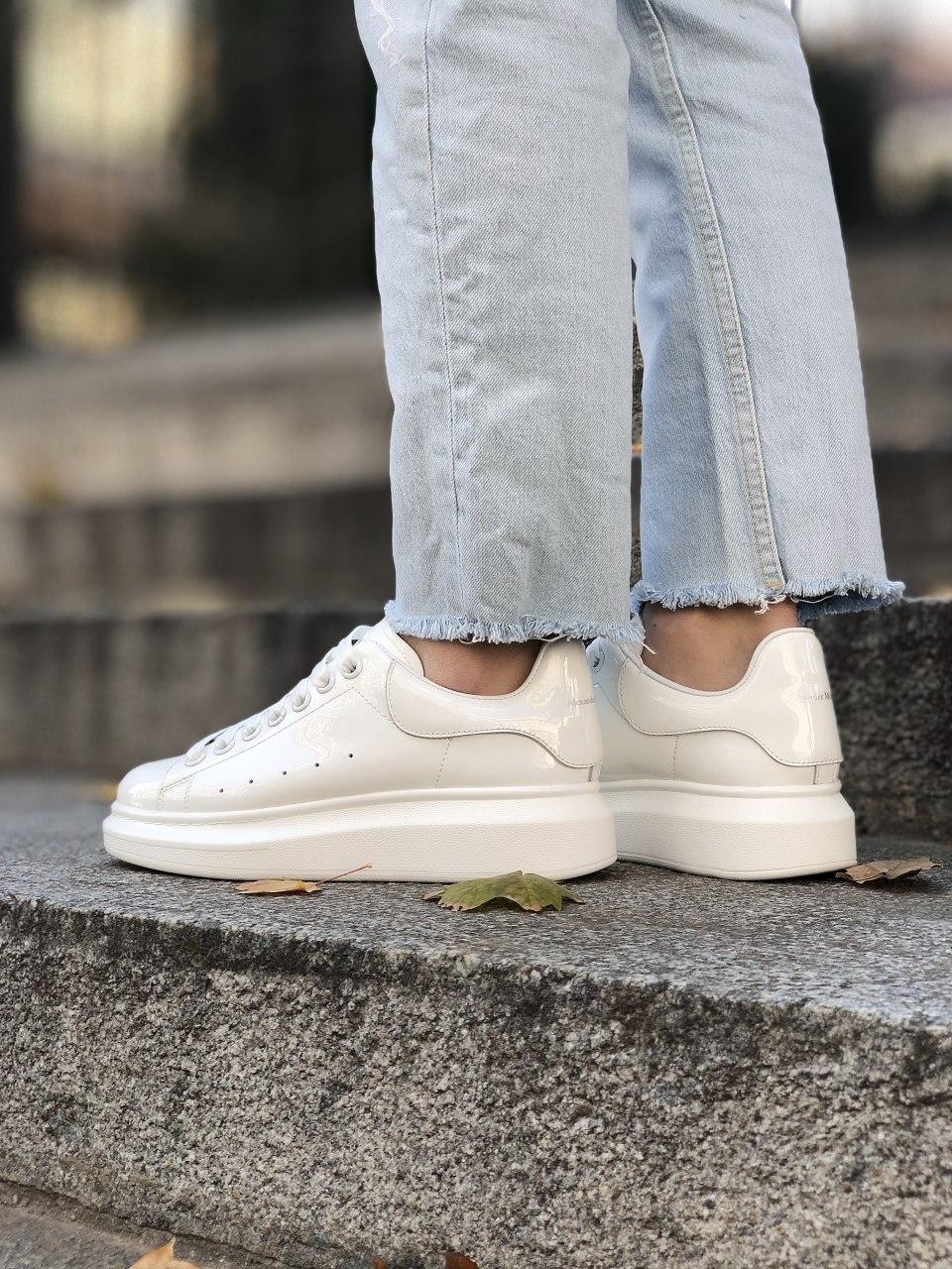 Alexander McQueen Low White Pearl