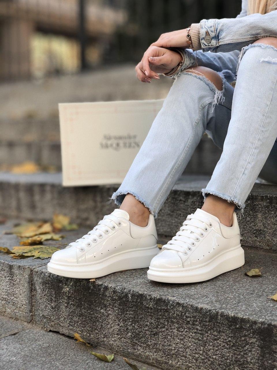 Alexander McQueen Low White Pearl