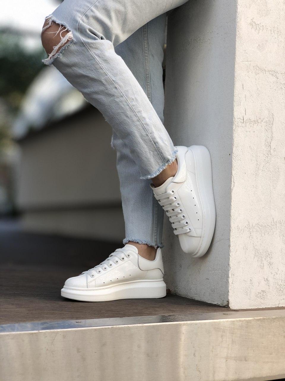 Alexander McQueen Low White Pearl