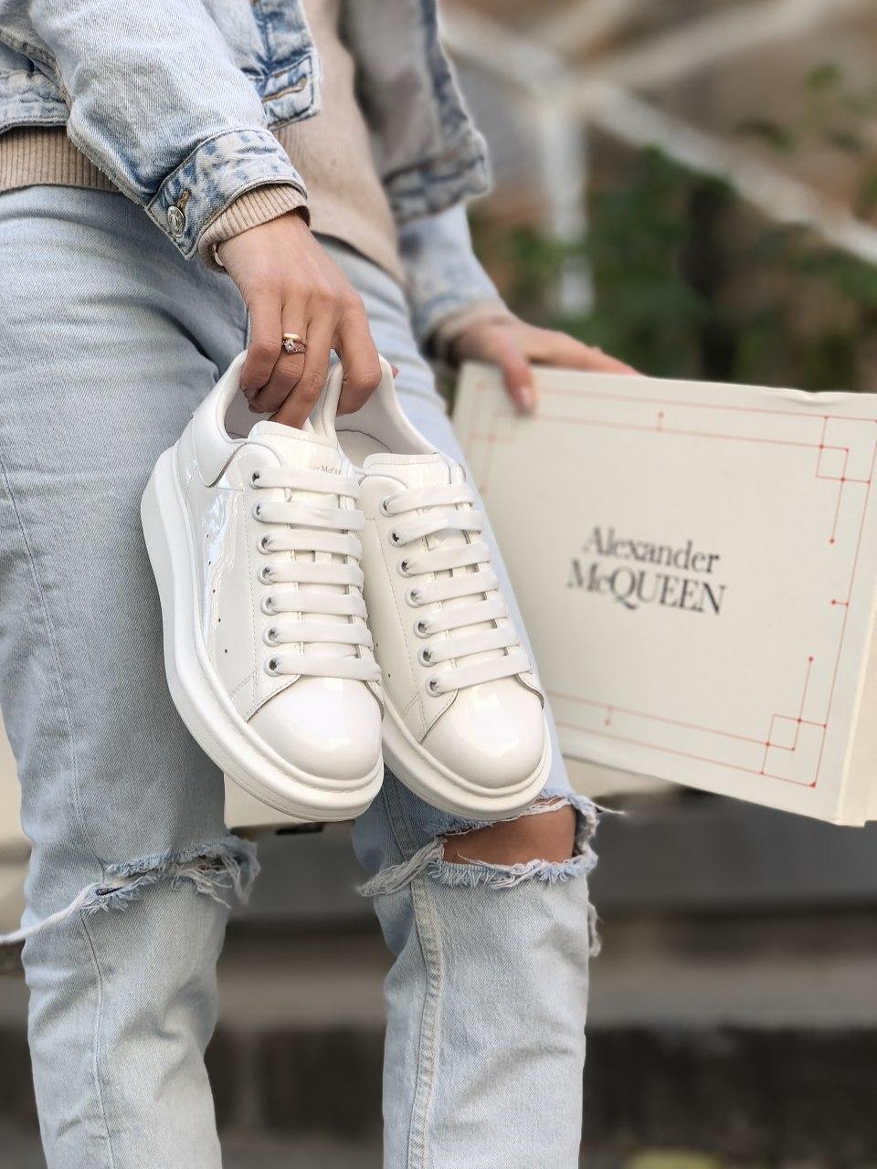 Alexander McQueen Low White Pearl