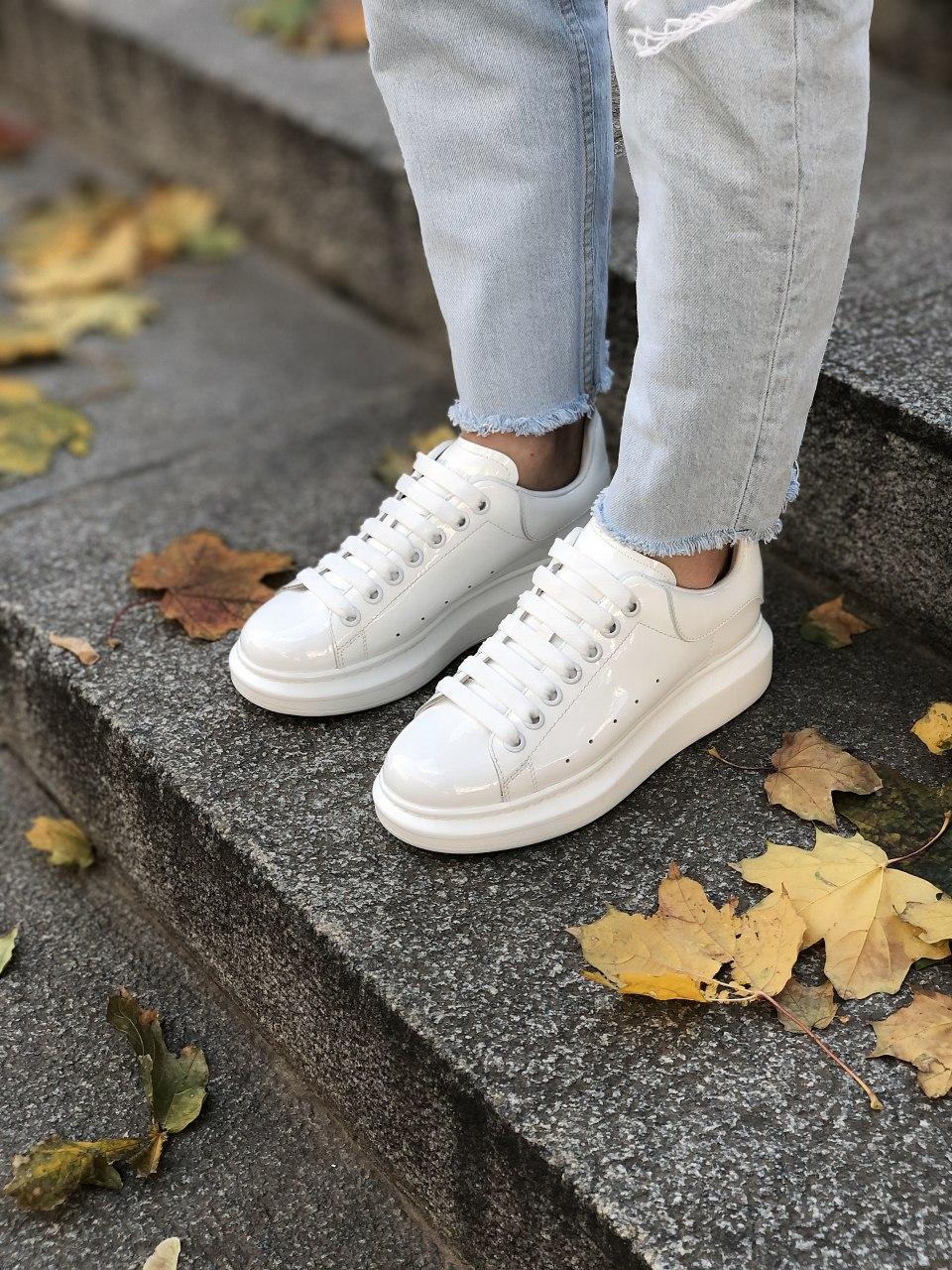 Alexander McQueen Low White Pearl